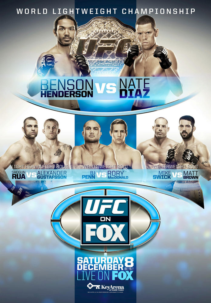 UFC on Fox 5 Benson Henderson vs Nate Diaz fight card and preview