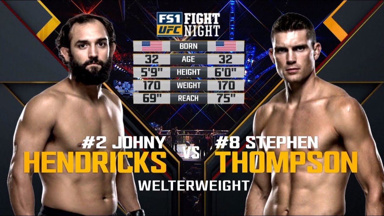 Johny Hendricks vs Thompson full fight Video UFC FN 82