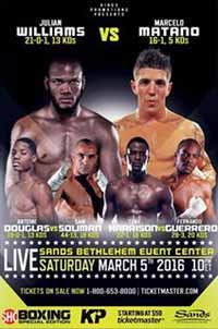 williams matano fight vs julian poster marcello allthebestfights