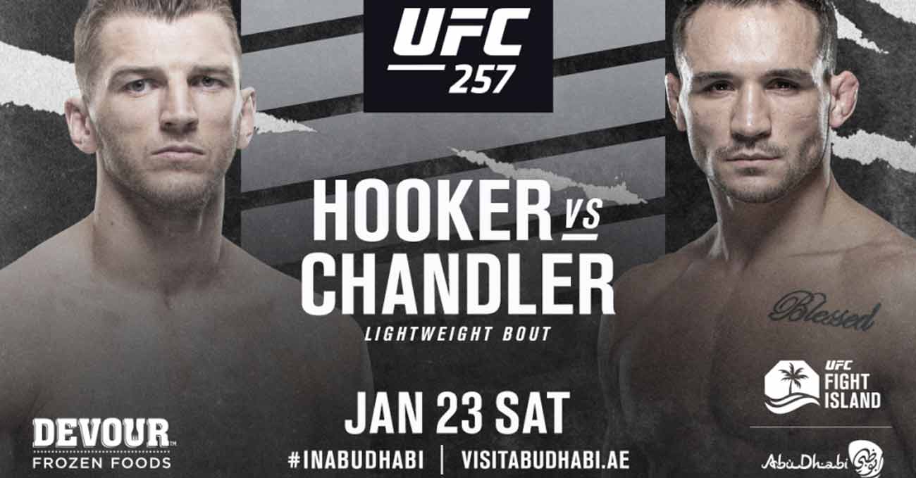 Dan Hooker vs Michael Chandler full fight video UFC 257 poster