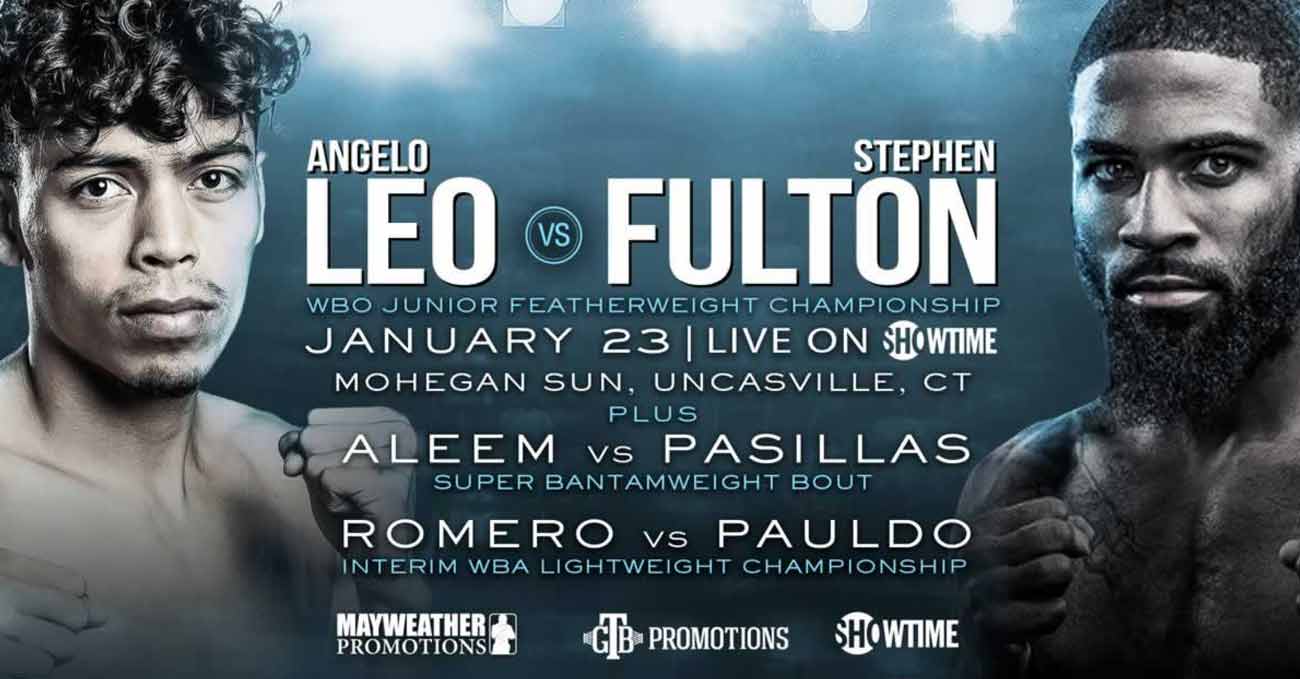 Angelo Leo vs Stephen Fulton full fight video poster 2021-01-23