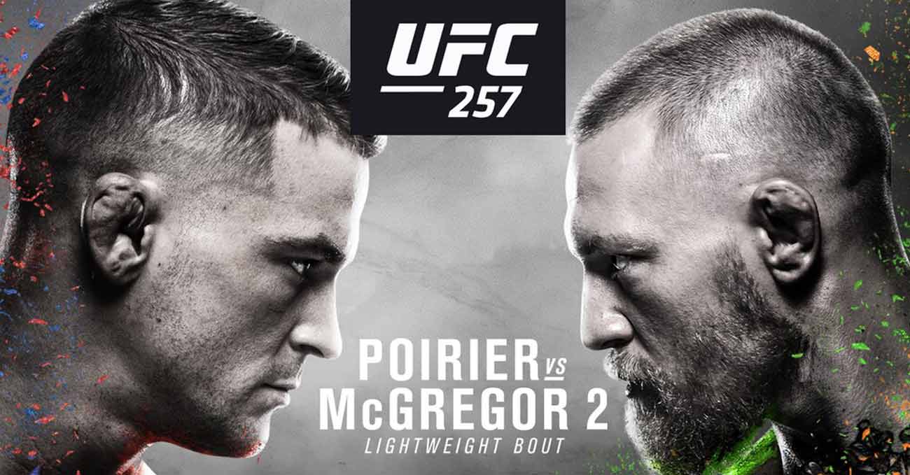 Conor McGregor vs Poirier 2 full fight video UFC 257 poster