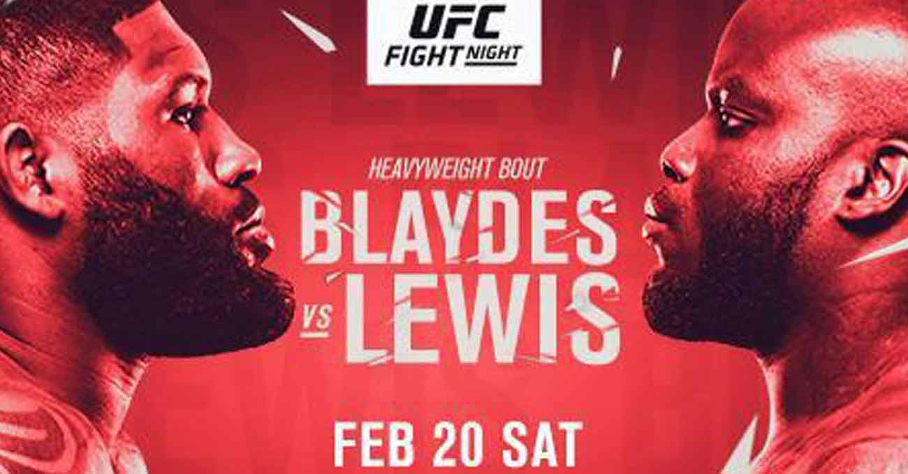 Curtis Blaydes vs Derrick Lewis full fight video UFC Vegas 19 poster