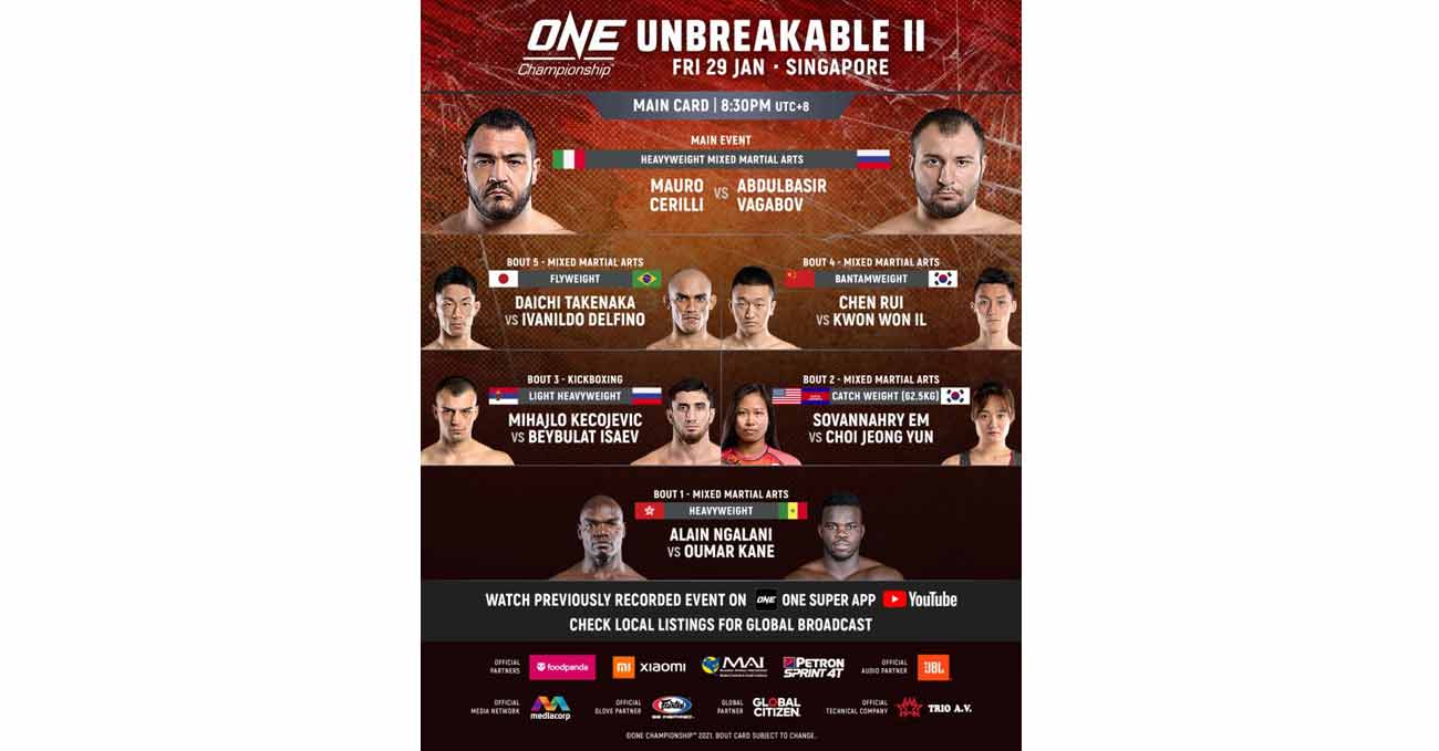 Beybulat Isaev vs Mihajlo Kecojevic full fight video ONE Unbreakable 2 poster