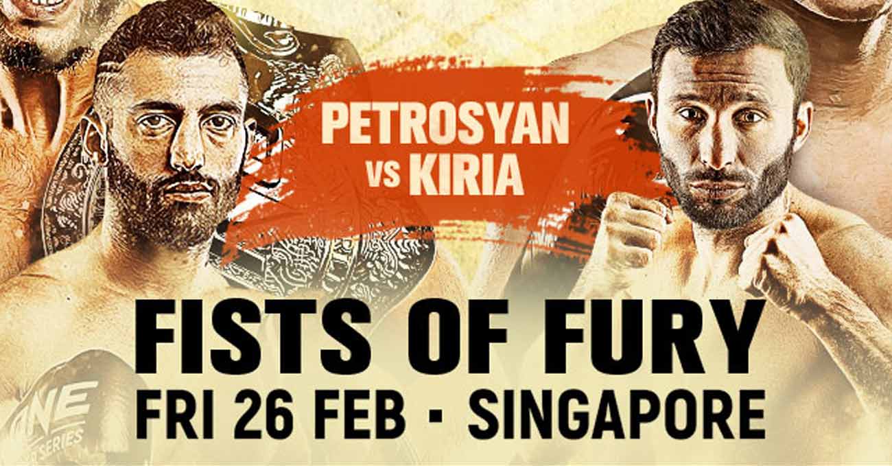 Giorgio Petrosyan vs Davit Kiria 2 full fight video ONE Fists of Fury poster