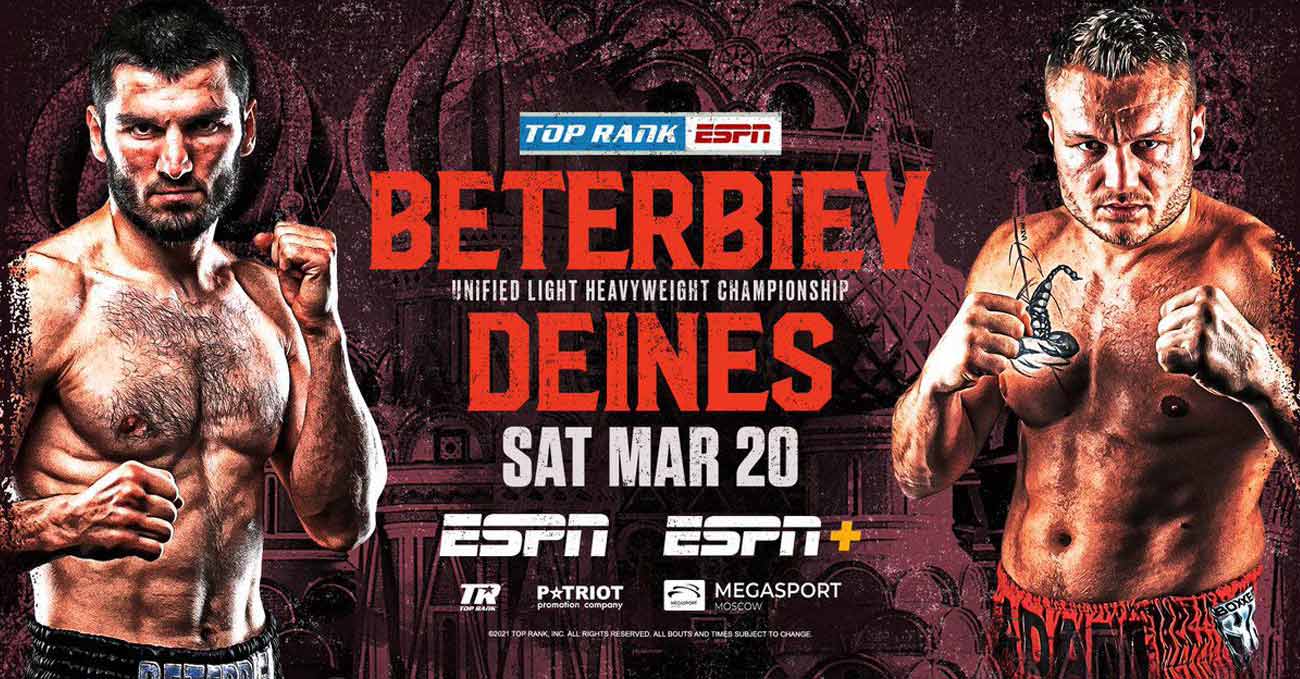 Artur Beterbiev vs Adam Deines full fight video poster 2021-03-20