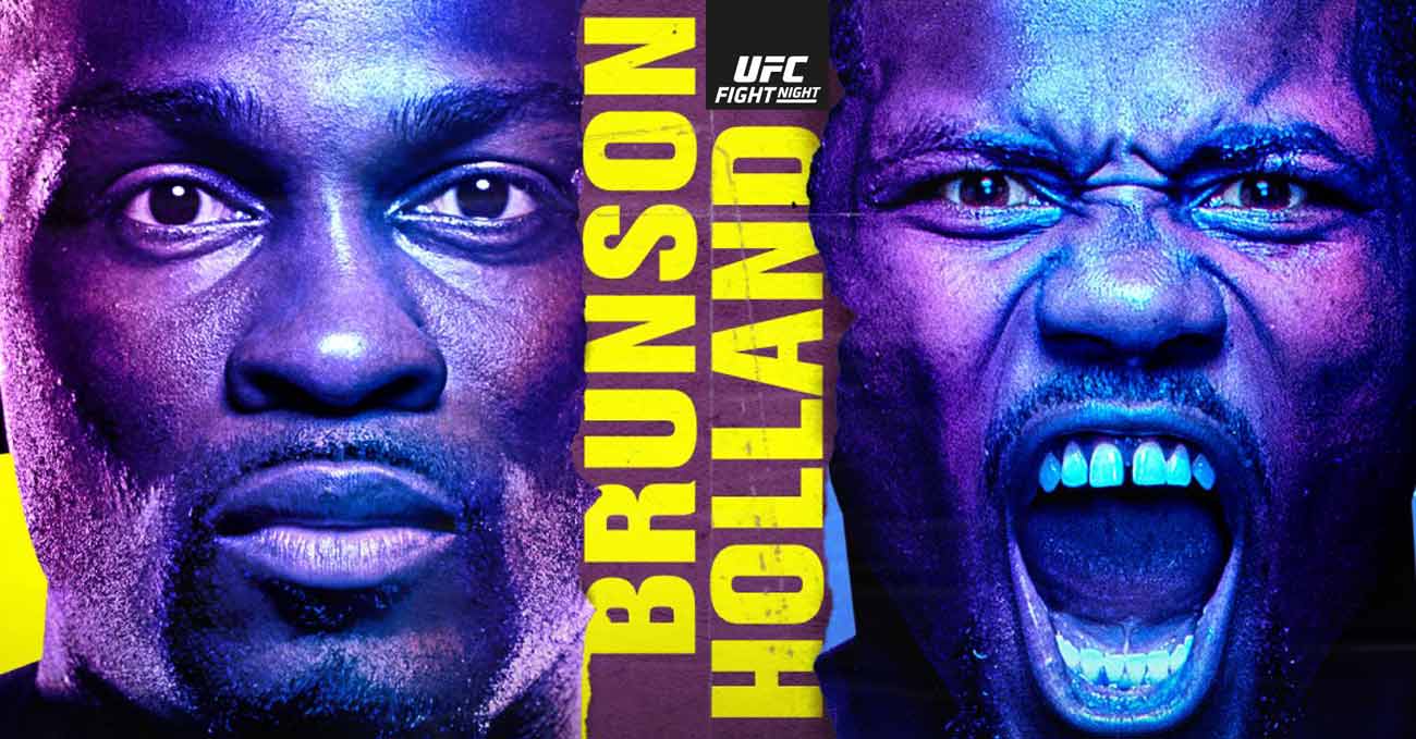 Derek Brunson vs Kevin Holland full fight video UFC Vegas 22 poster