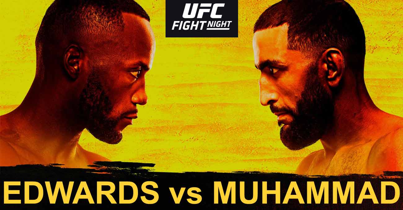 Leon Edwards vs Belal Muhammad full fight video UFC Vegas 21 poster