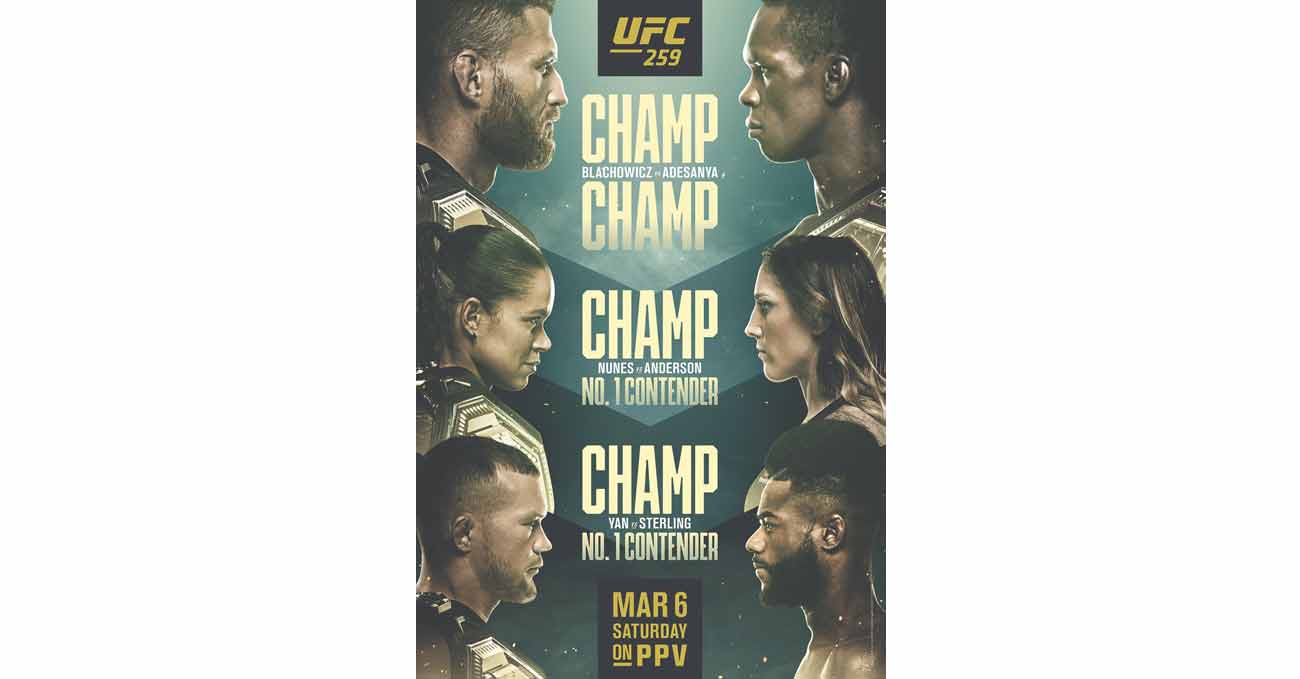 Poster of UFC 259: Blachowicz vs Adesanya