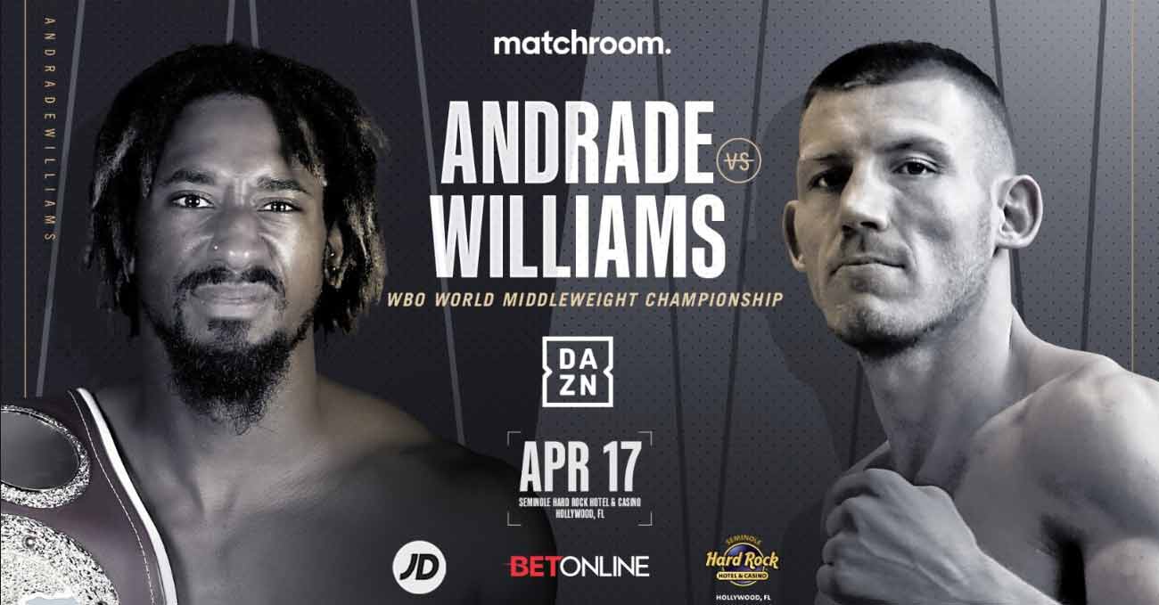 Demetrius Andrade vs Liam Williams full fight video poster 2021-04-17