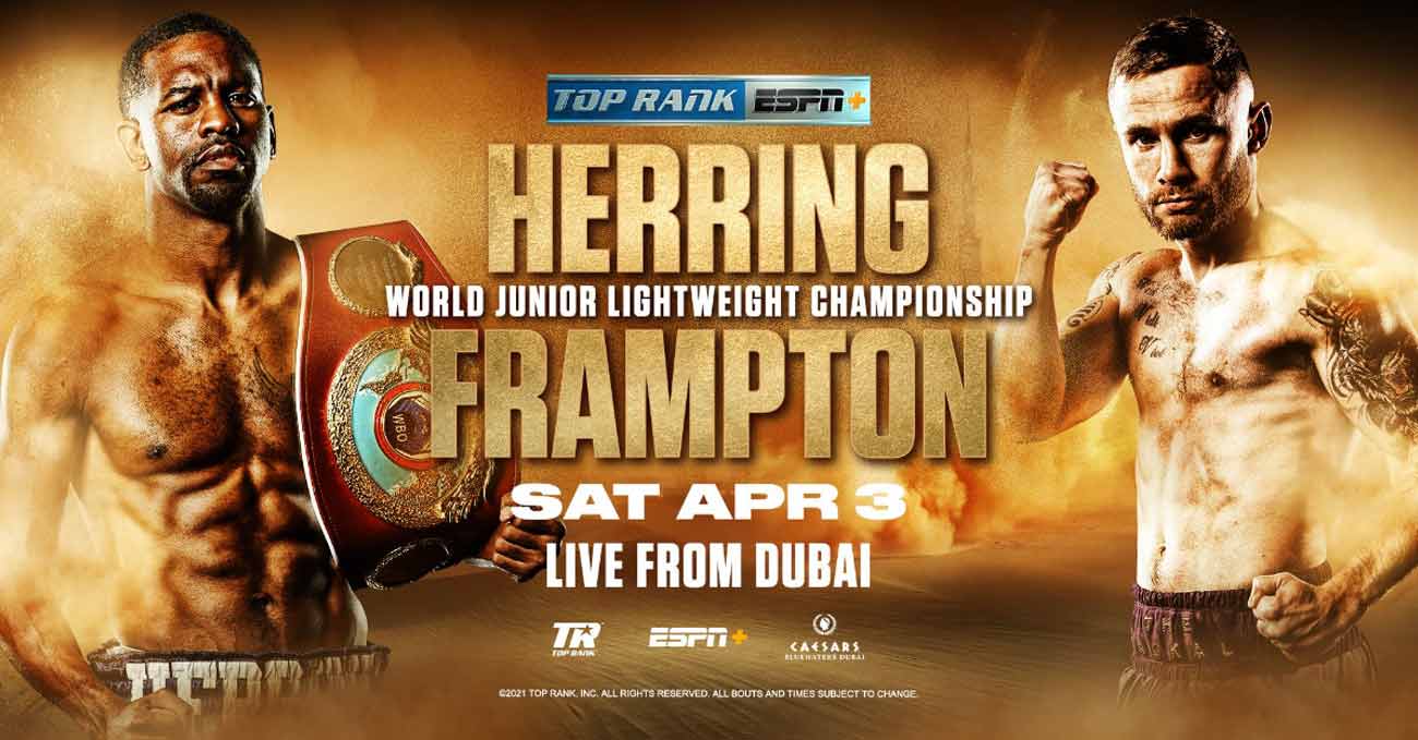 Jamel Herring vs Carl Frampton full fight video poster 2021-04-03