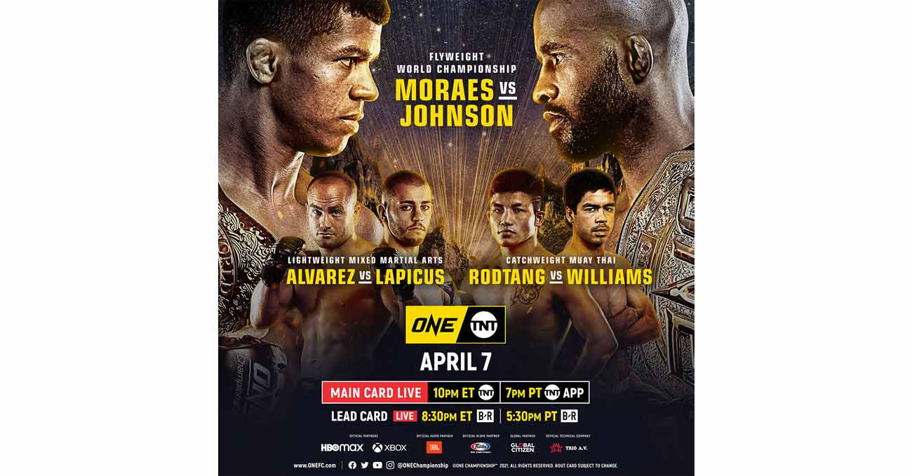 Poster of ONE on TNT 1: Moraes vs Johnson