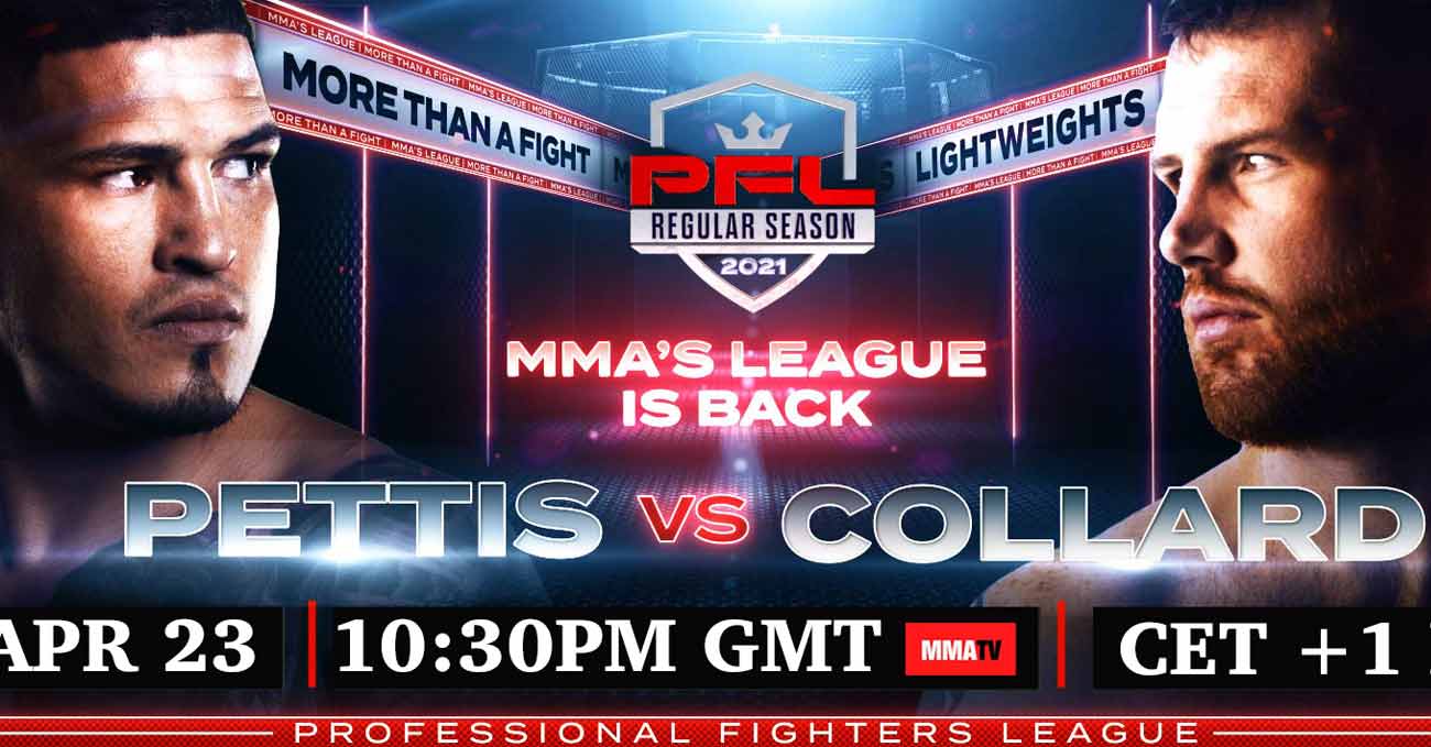 Anthony Pettis vs Clay Collard full fight video PFL 1 2021 poster