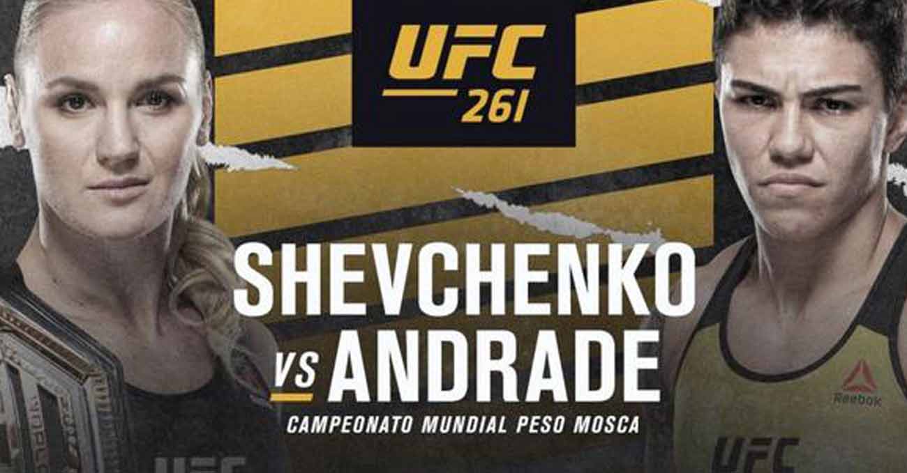 Valentina Shevchenko vs Jessica Andrade full fight video UFC 261 poster