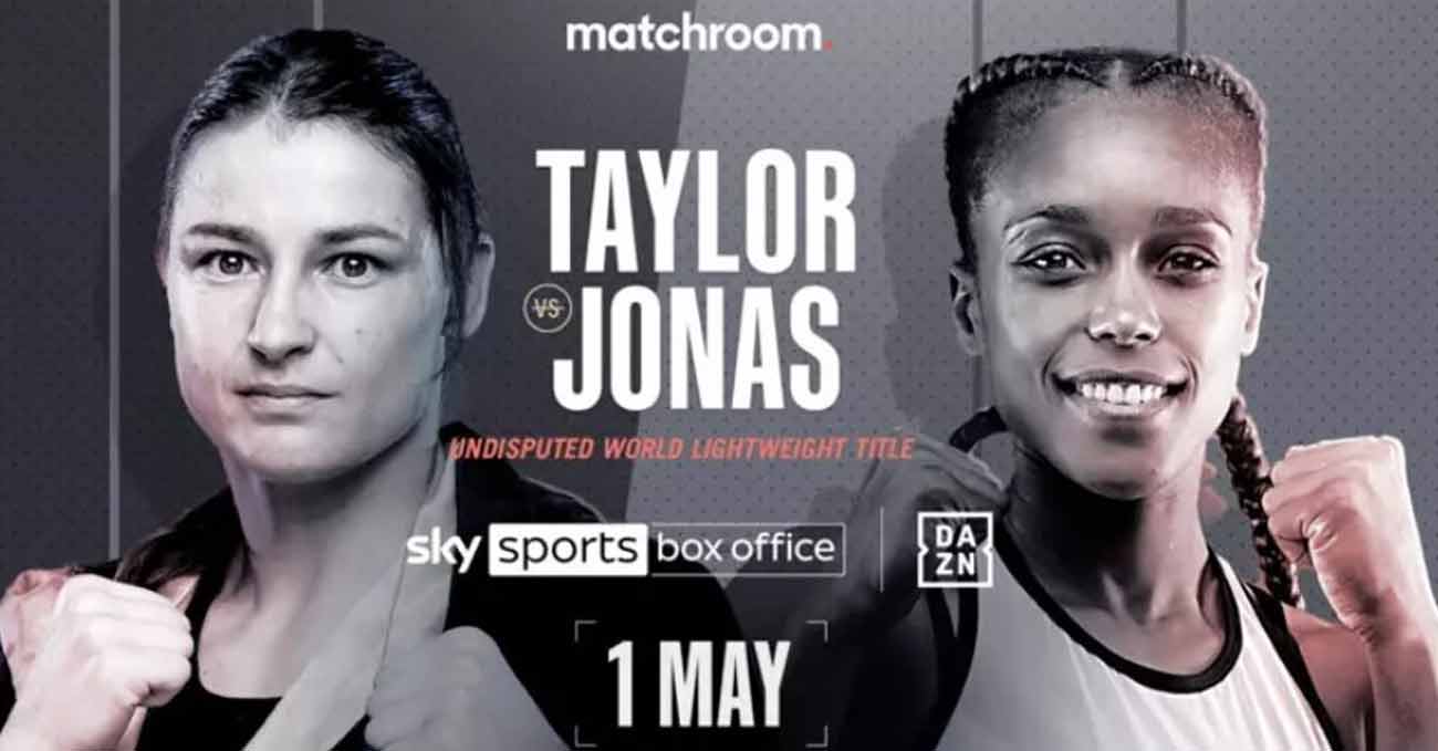 Katie Taylor vs Natasha Jonas full fight video poster 2021-05-01