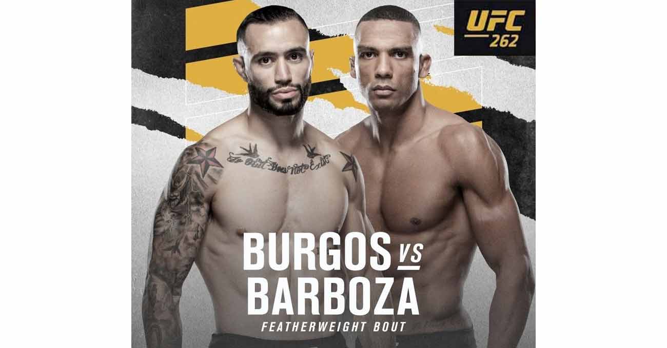 Edson Barboza vs Shane Burgos full fight video UFC 262 poster