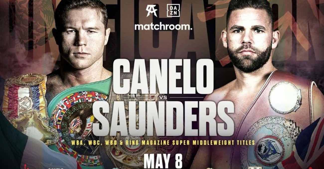 Saul Canelo Alvarez vs Billy Joe Saunders full fight video poster 2021-05-08