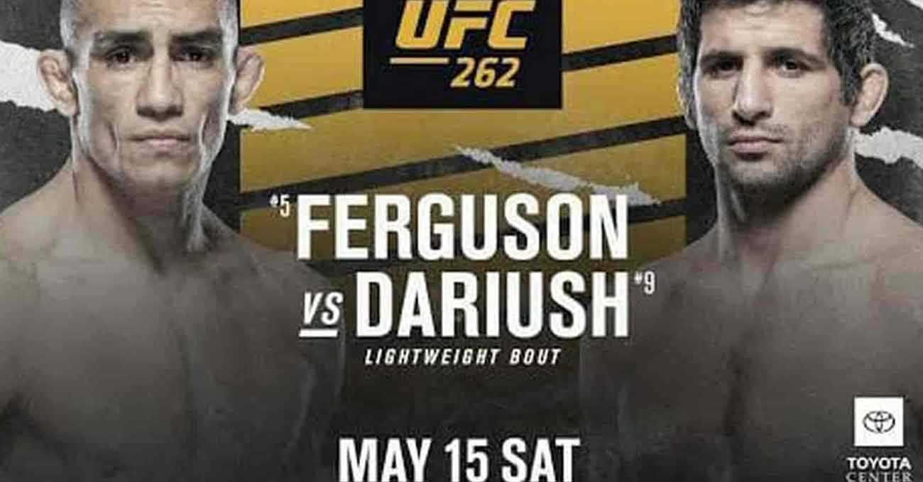 Tony Ferguson vs Beneil Dariush full fight video UFC 262 poster