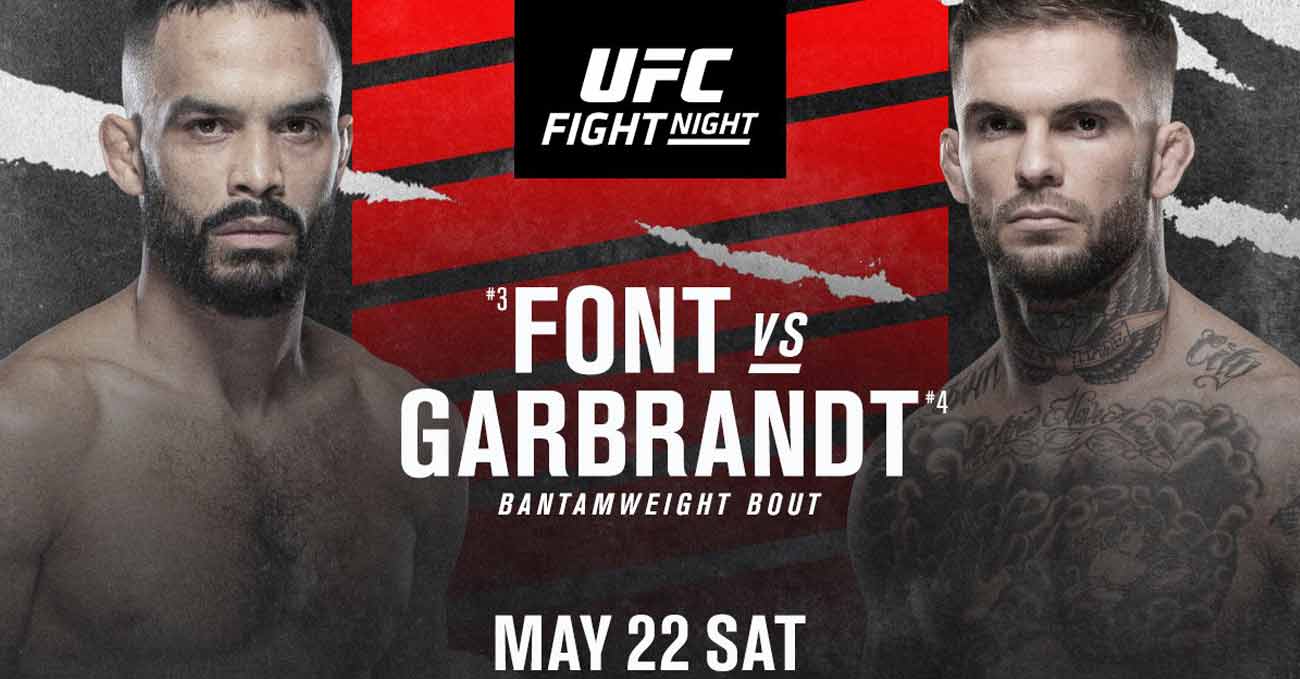 Rob Font vs Cody Garbrandt full fight video UFC Vegas 27 poster