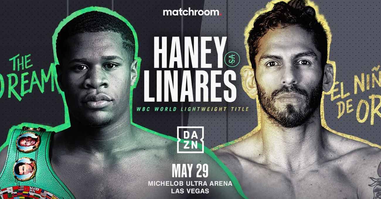 Devin Haney vs Jorge Linares full fight video poster 2021-05-29