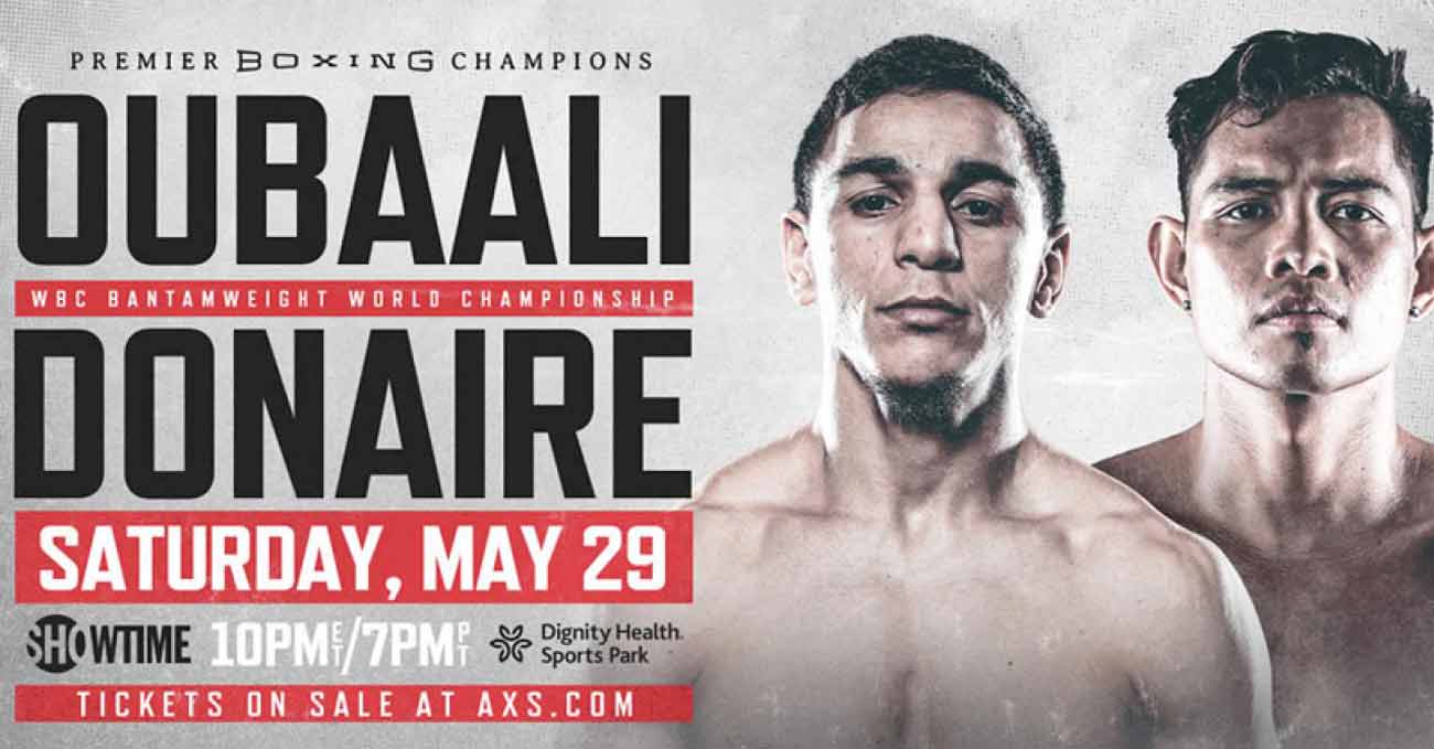 Nordine Oubaali vs Nonito Donaire full fight video poster 2021-05-29