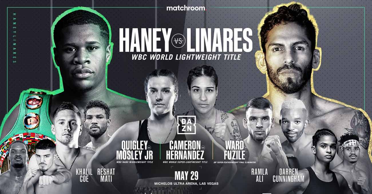 Poster of Haney vs Linares 2021-05-29