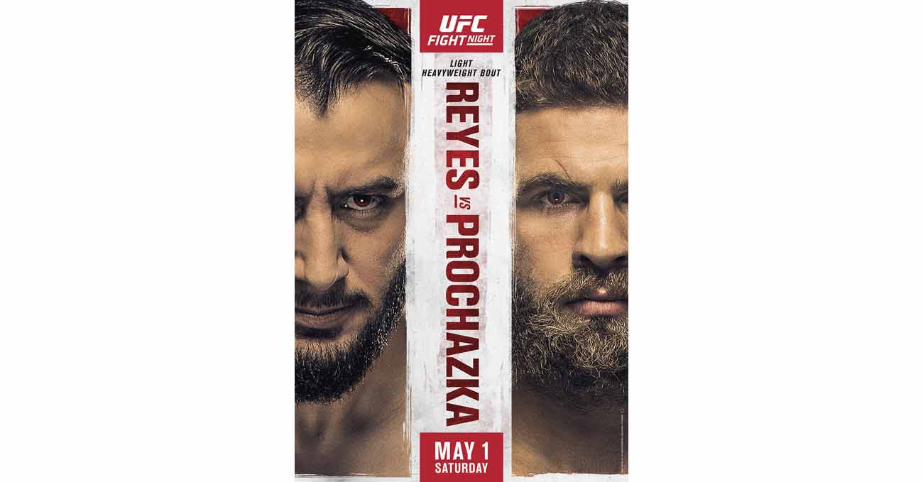 Ufc Vegas 25 poster Reyes vs Prochazka