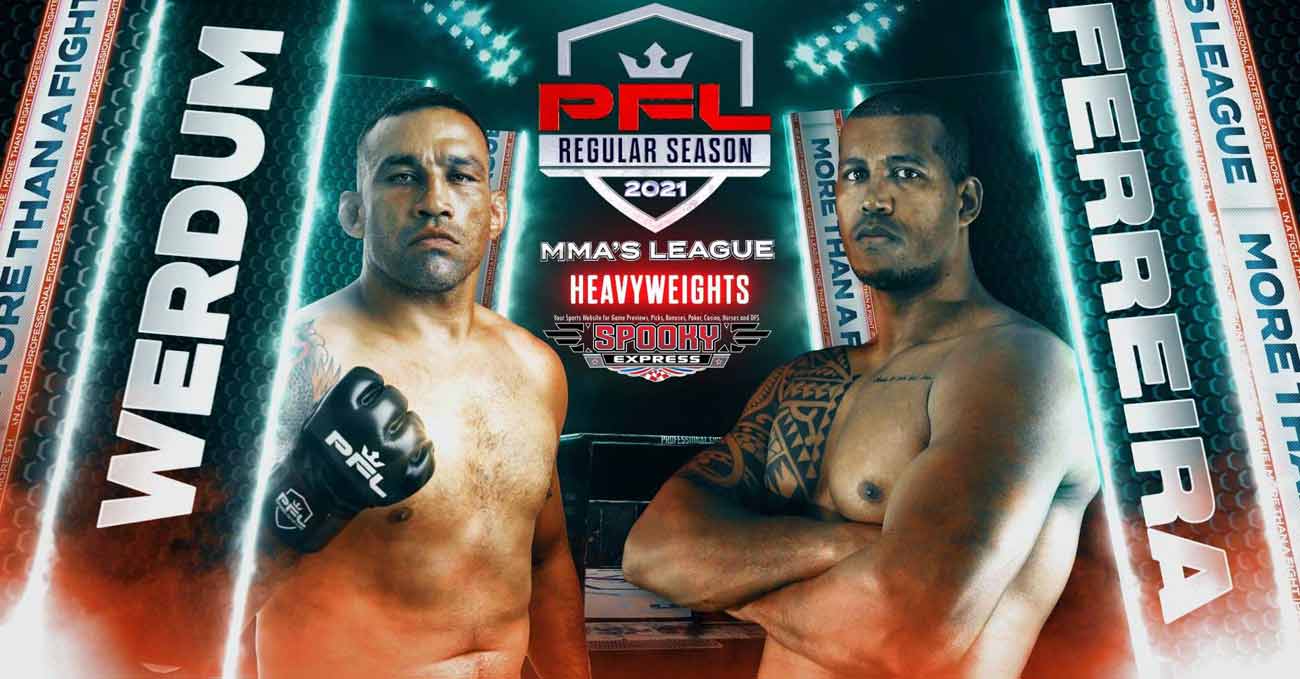 Fabricio Werdum vs Renan Ferreira full fight video PFL 3 poster