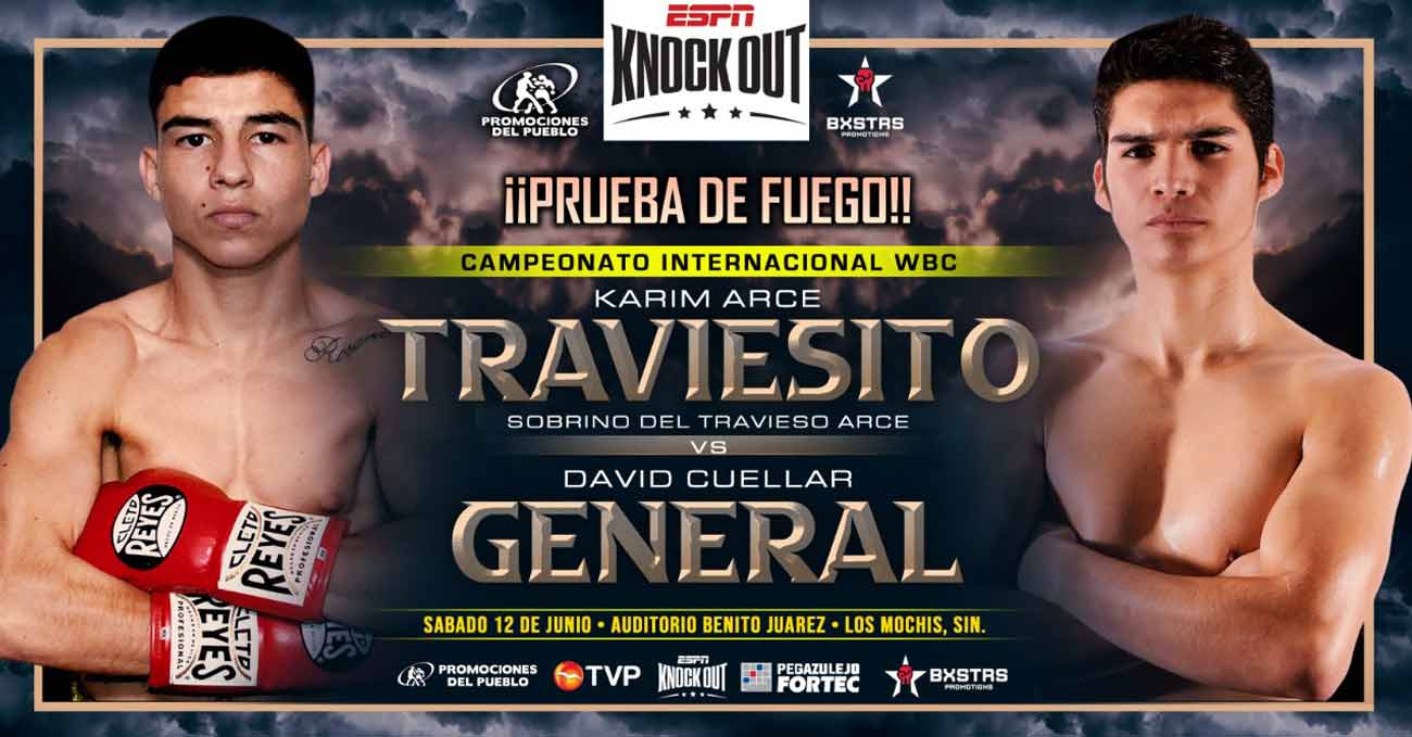 Karim Arce vs David Fernando Cuellar full fight video poster 2021-06-12