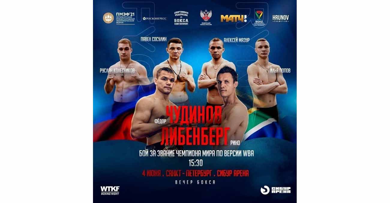 Fedor Chudinov vs Ryno Liebenberg full fight video poster 2021-06-04