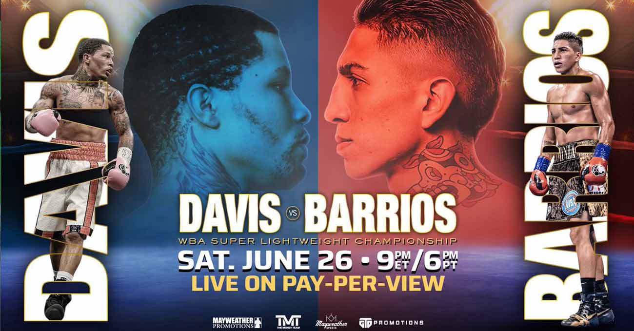 Gervonta Davis vs Mario Barrios full fight video poster 2021-06-26