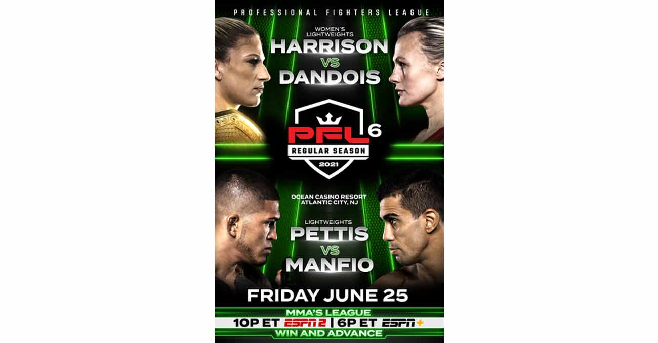 Kayla Harrison vs Cindy Dandois full fight video PFL 6 poster