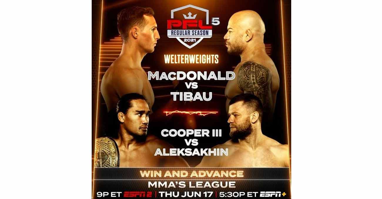 Rory MacDonald vs Gleison Tibau full fight video PFL 5 poster