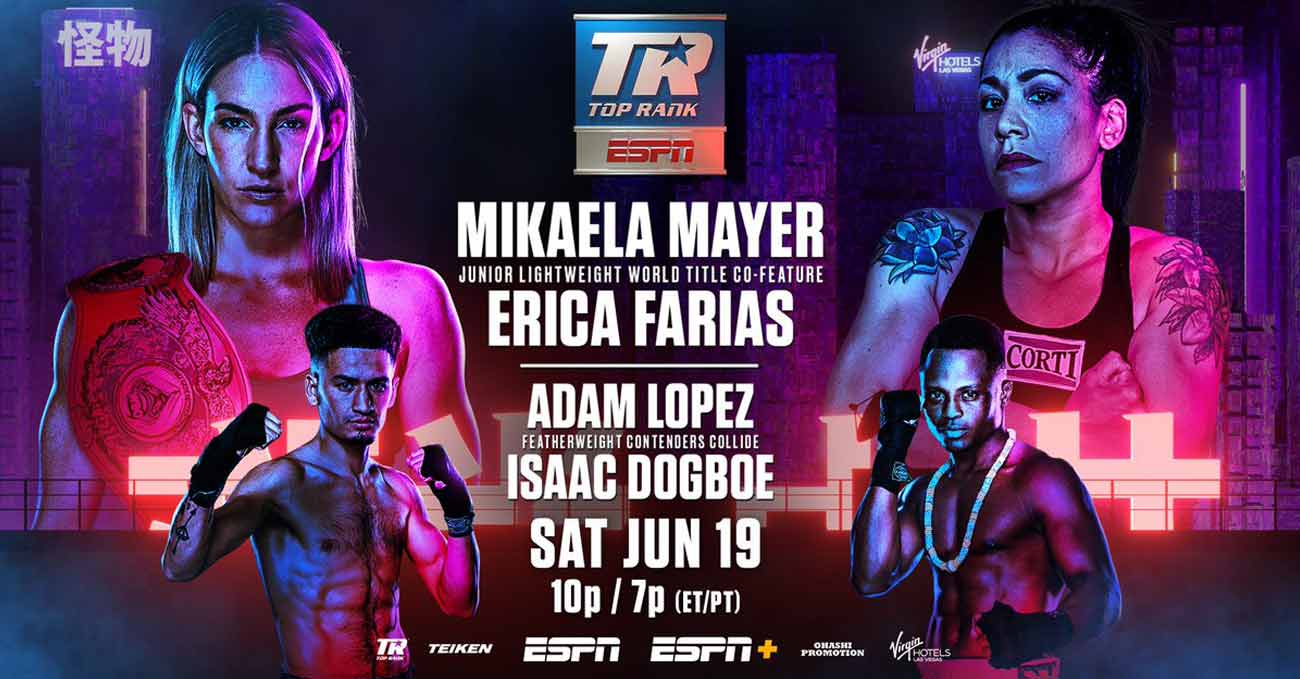 Mikaela Mayer vs Erica Anabella Farias full fight video poster 2021-06-19