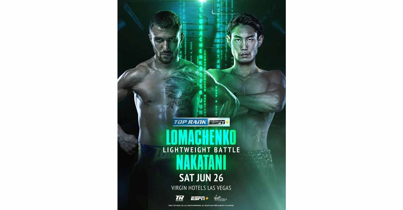 Poster of Lomachenko vs Nakatani 2021-06-26