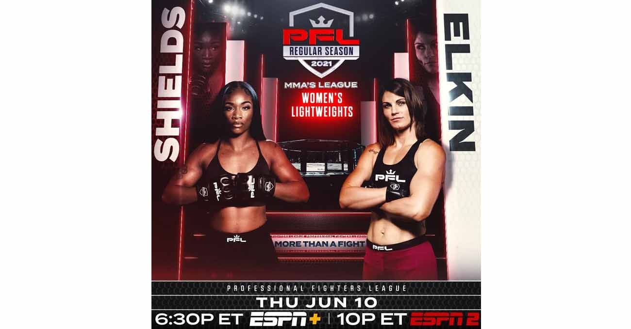 Claressa Shields vs Brittney Elkin full fight video PFL 4 poster