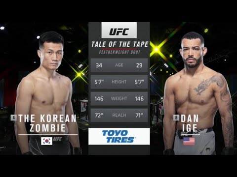 Chan Sung Jung vs Dan Ige full fight video UFC Vegas 29 highlights