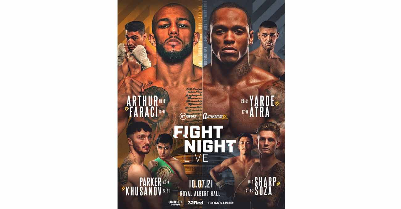 Lyndon Arthur vs Davide Faraci full fight video poster 2021-07-10