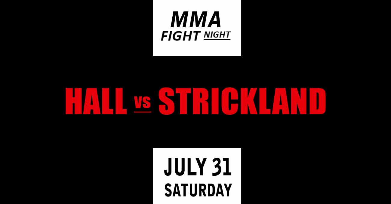 Uriah Hall vs Sean Strickland full fight video UFC Vegas 33 poster by ATBF