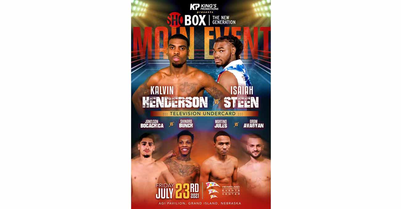 Kalvin Henderson vs Isaiah Steen full fight video poster 2021-07-23