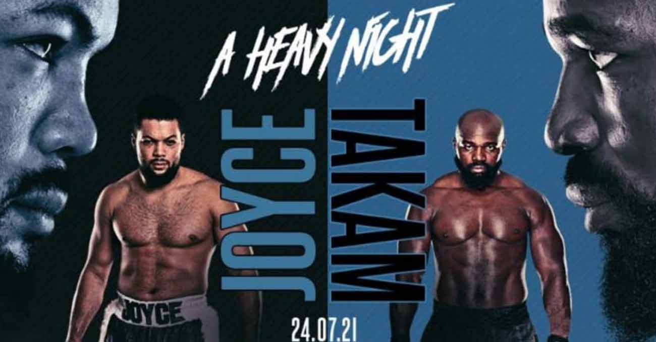 Joe Joyce vs Carlos Takam full fight video poster 2021-07-24