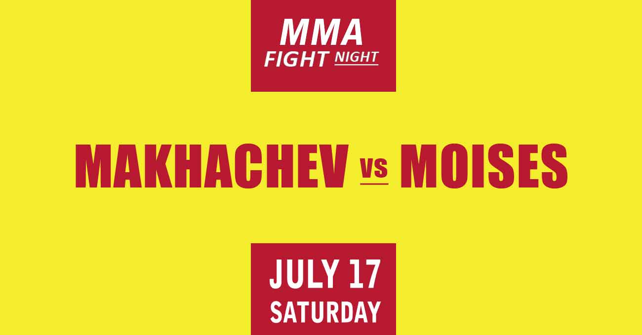 Islam Makhachev vs Thiago Moises full fight video UFC Vegas 31 poster by ATBF