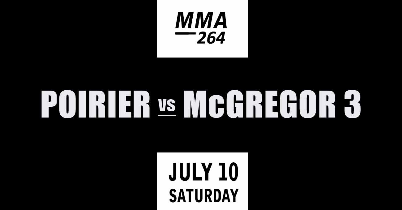 Dustin Poirier vs Conor McGregor 3 full fight video UFC 264 poster