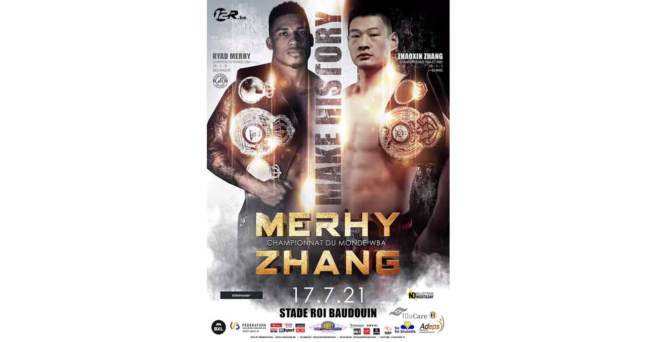 Ryad Merhy vs Zhaoxin Zhang full fight video poster 2021-07-17