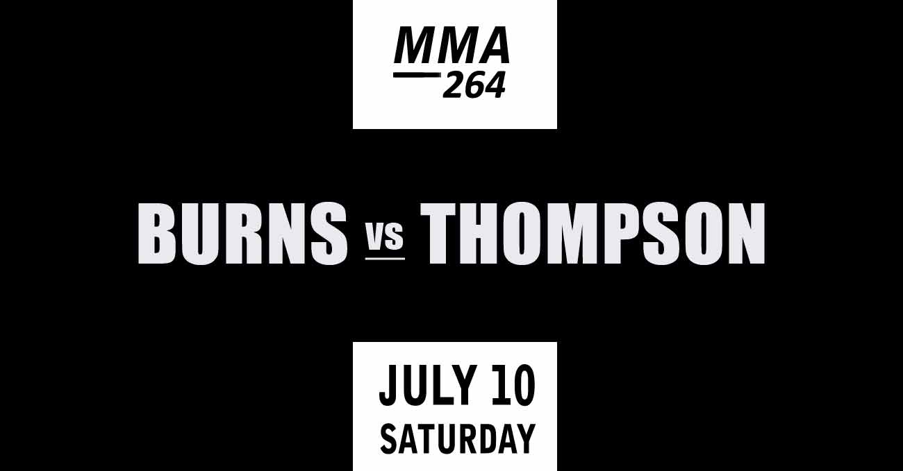 Gilbert Burns vs Stephen Thompson full fight video UFC 264 poster