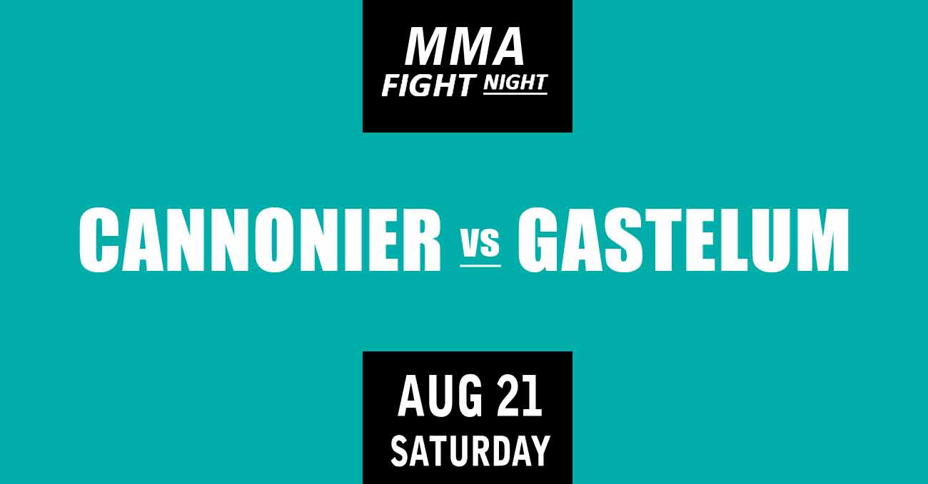 Jared Cannonier vs Kelvin Gastelum full fight video UFC Vegas 34 poster by ATBF