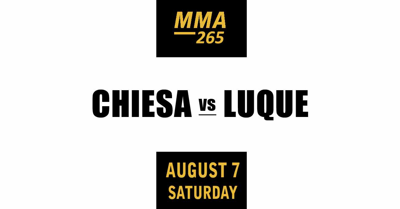 Michael Chiesa vs Vicente Luque full fight video UFC 265 poster by ATBF