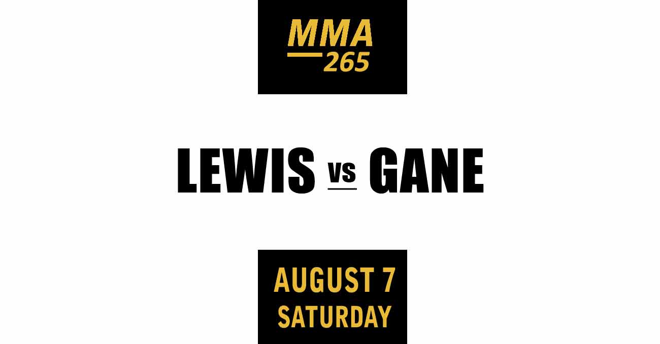 Derrick Lewis vs Ciryl Gane full fight video UFC 265 poster by ATBF