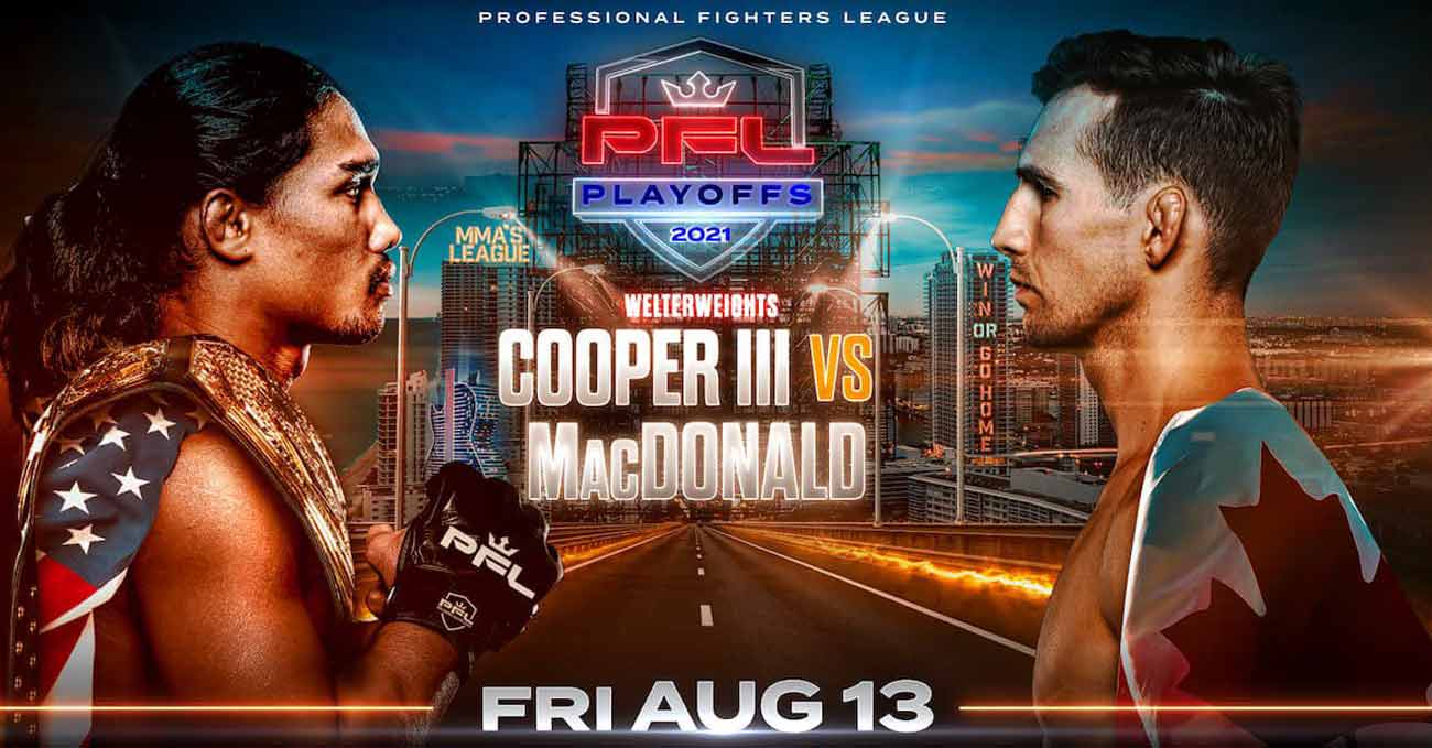 Rory MacDonald vs Ray Cooper III full fight video PFL 7 poster