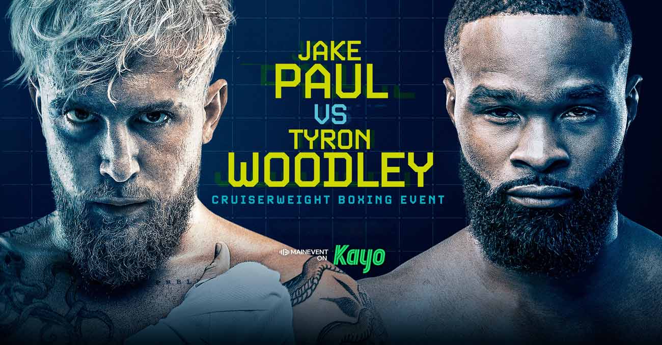 Jake Paul vs Tyron Woodley full fight video poster 2021-08-29